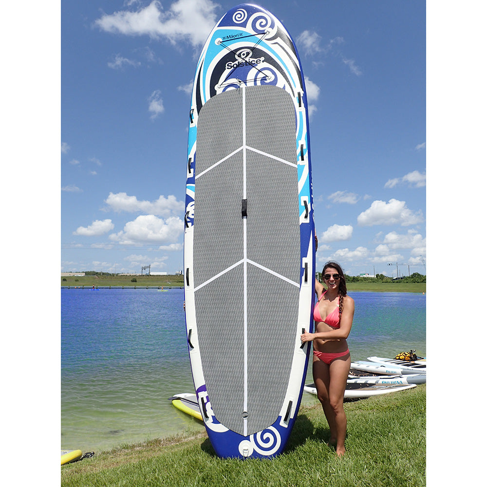 Solstice Watersports 16 Maori Giant Inflatable Stand-Up Paddleboard w/Leash  4 Paddles