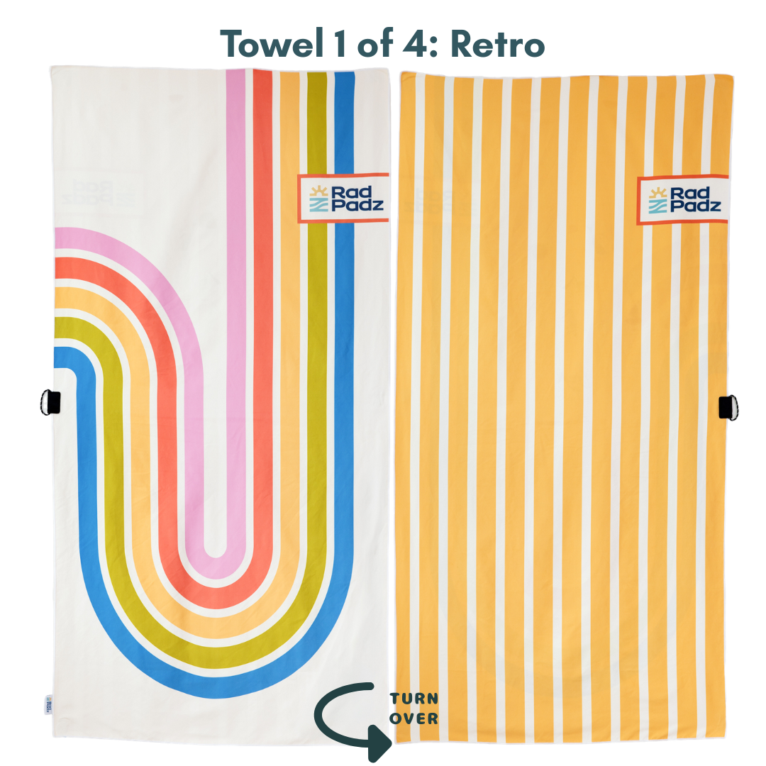 RadPadz Quick-Dry Towel | 4-Pack – All 4 Cannonballer Designs