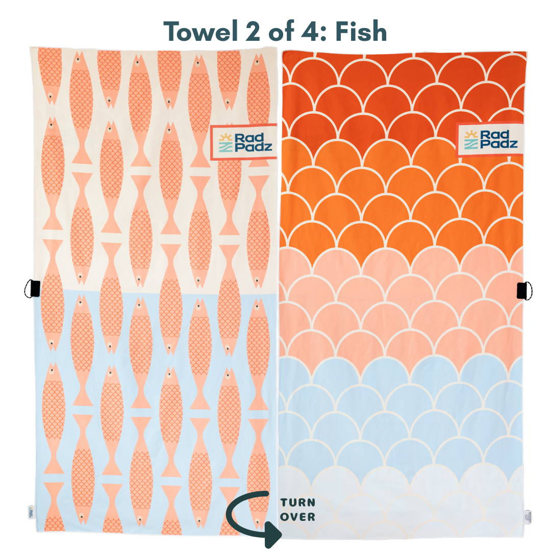 RadPadz Quick-Dry Towel | 4-Pack – All 4 Cannonballer Designs