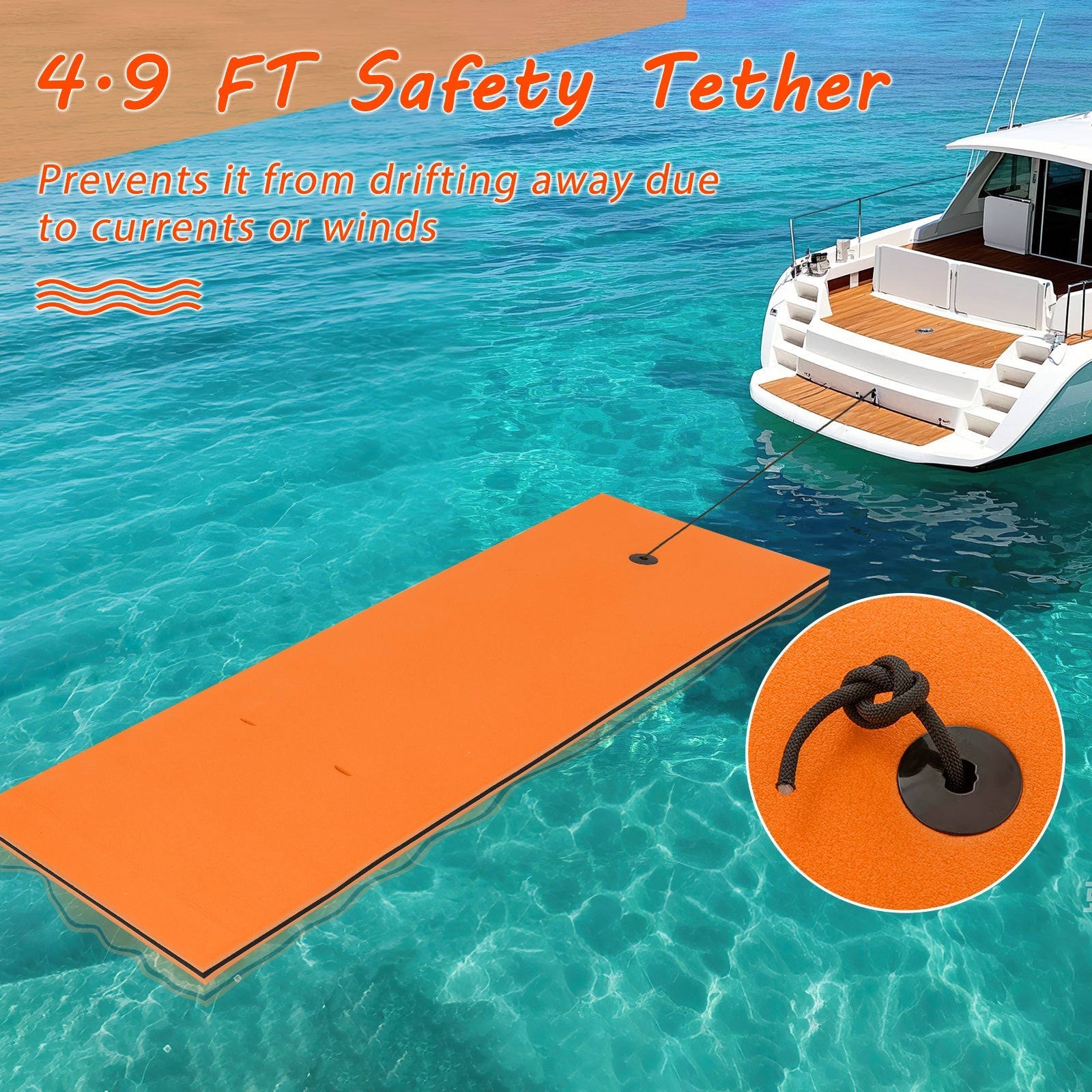 3-layer Tear-resistant Relaxing Foam Floating Pad