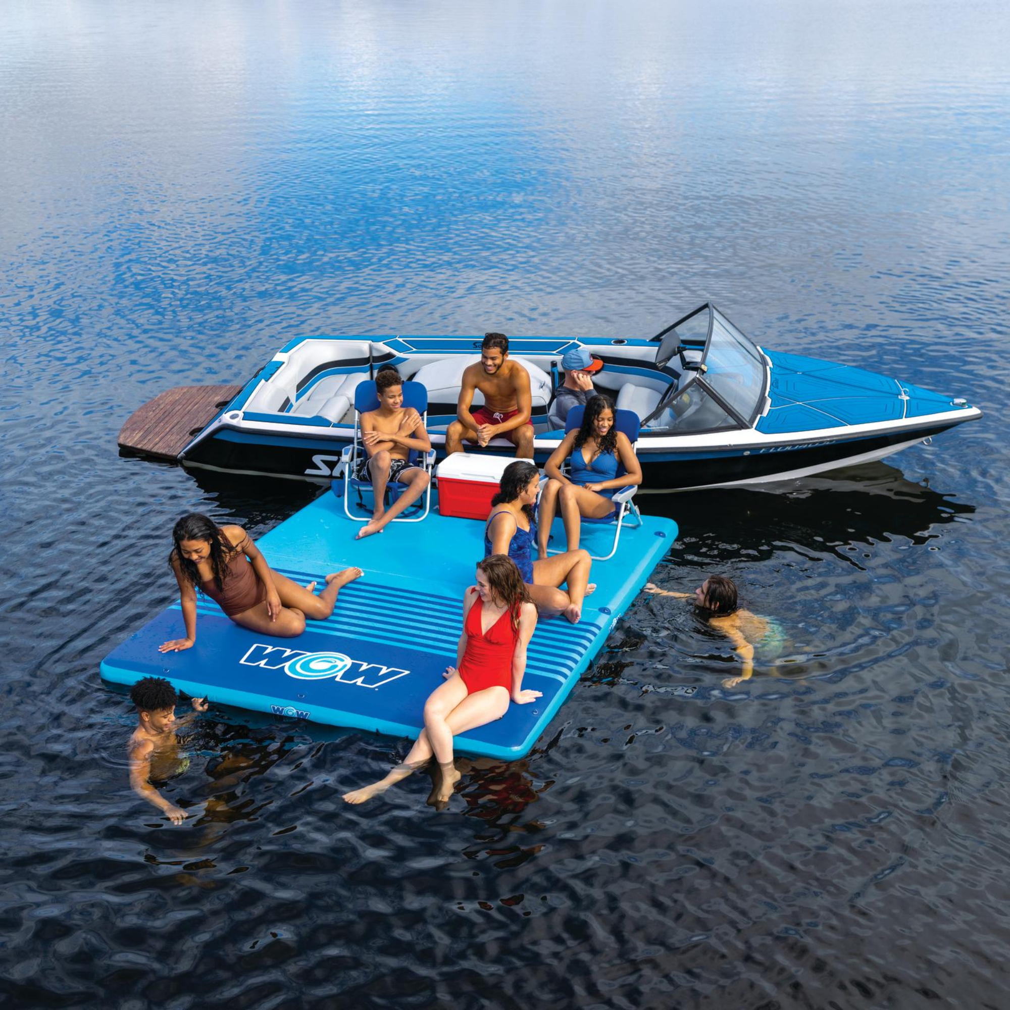 WOW Watersports 10'x8'x6" Drop Stitch Vacation Station Dock