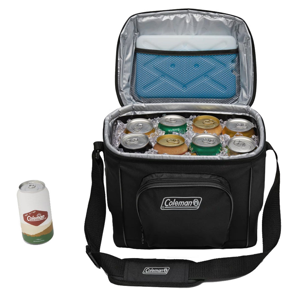 Coleman 16-Can Soft-Sided Portable Cooler – Black