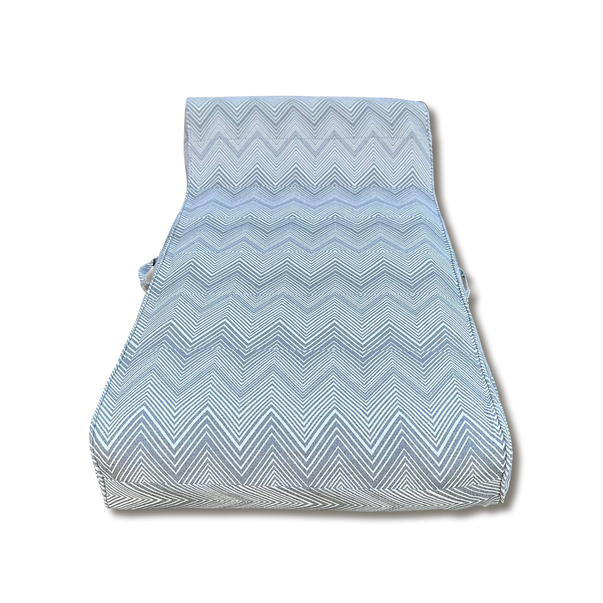 Charcoal Zag - Luxe Linen-Like Inflatable Boat & Pool Lounger