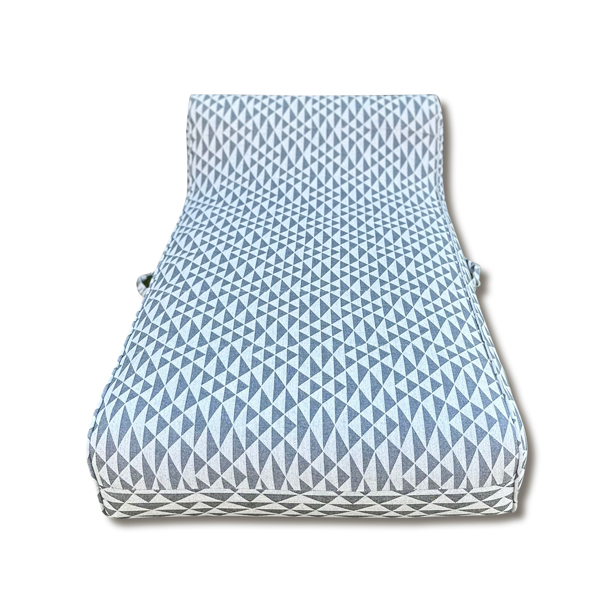 Charcoal Abstract - Luxe Linen-Like Inflatable Boat & Pool Lounger