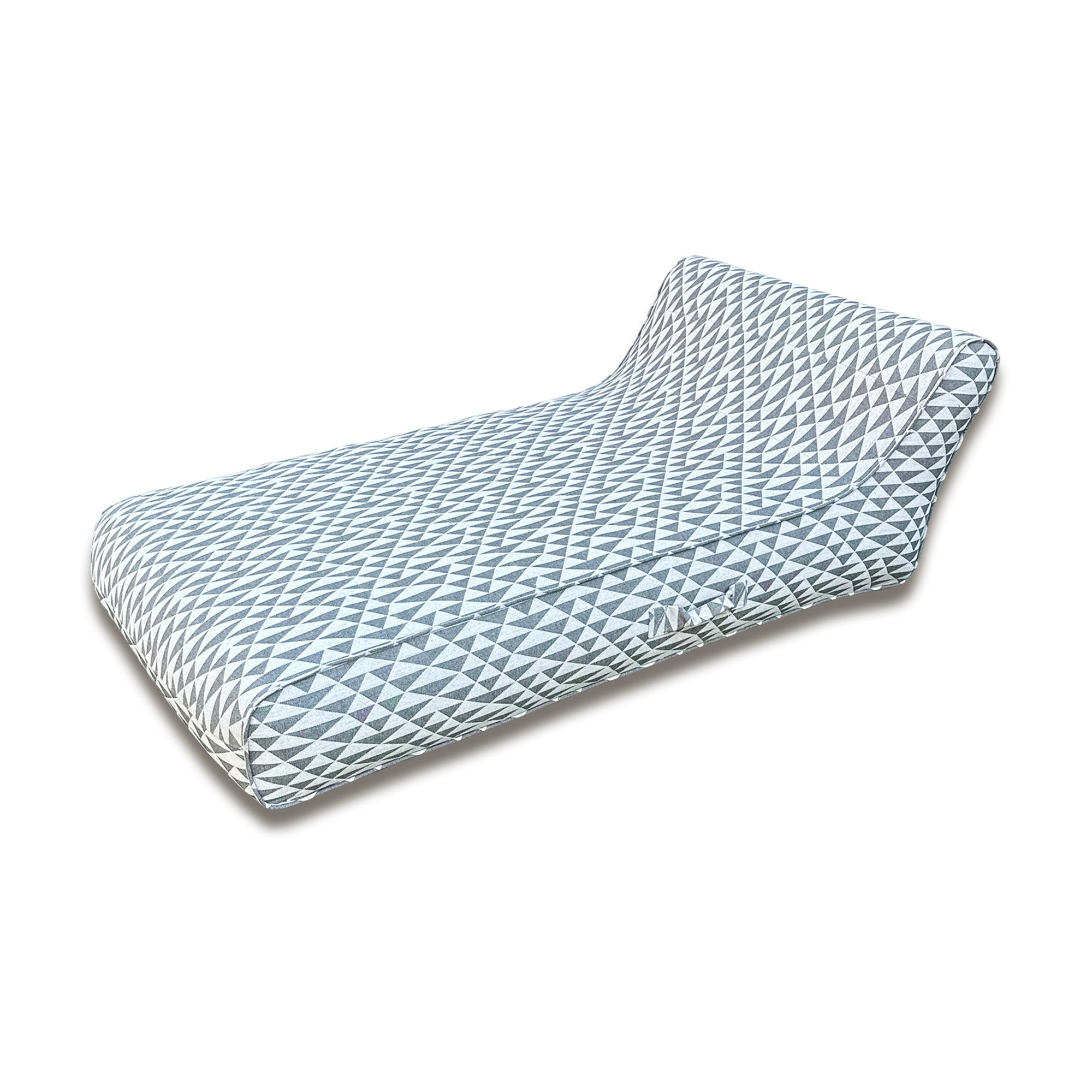 Charcoal Abstract - Luxe Linen-Like Inflatable Boat & Pool Lounger
