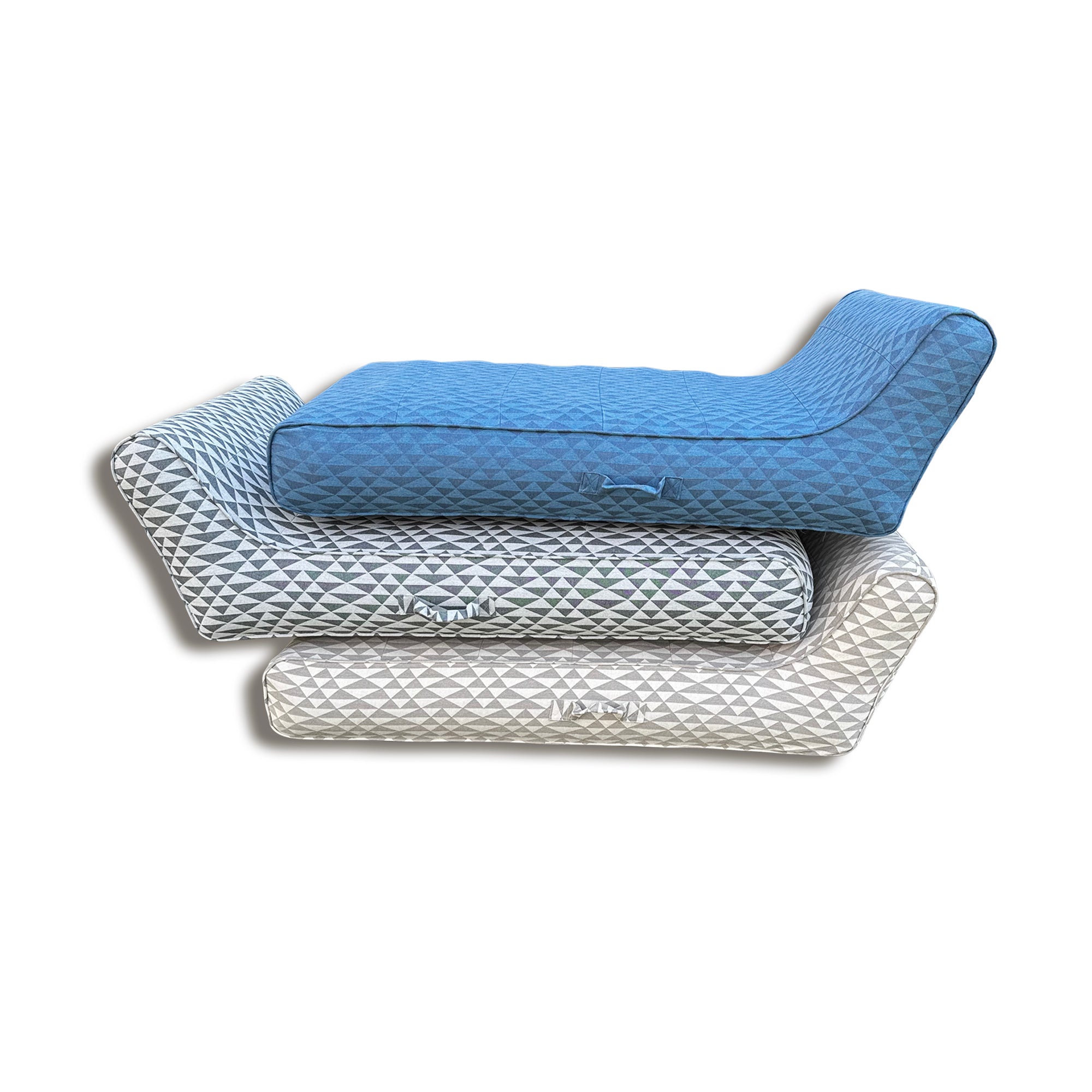 Marine Abstract - Luxe Linen-Like Inflatable Boat & Pool Lounger