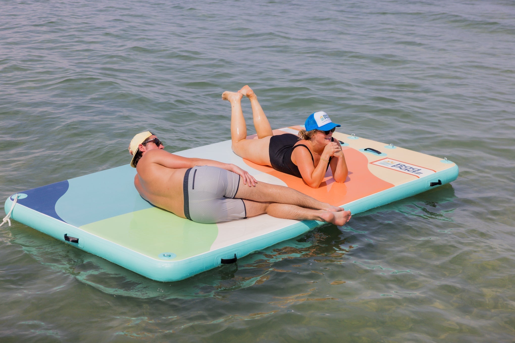 RadPadz Cannonballer – Abstract | 6'x12' Inflatable Dock Platform