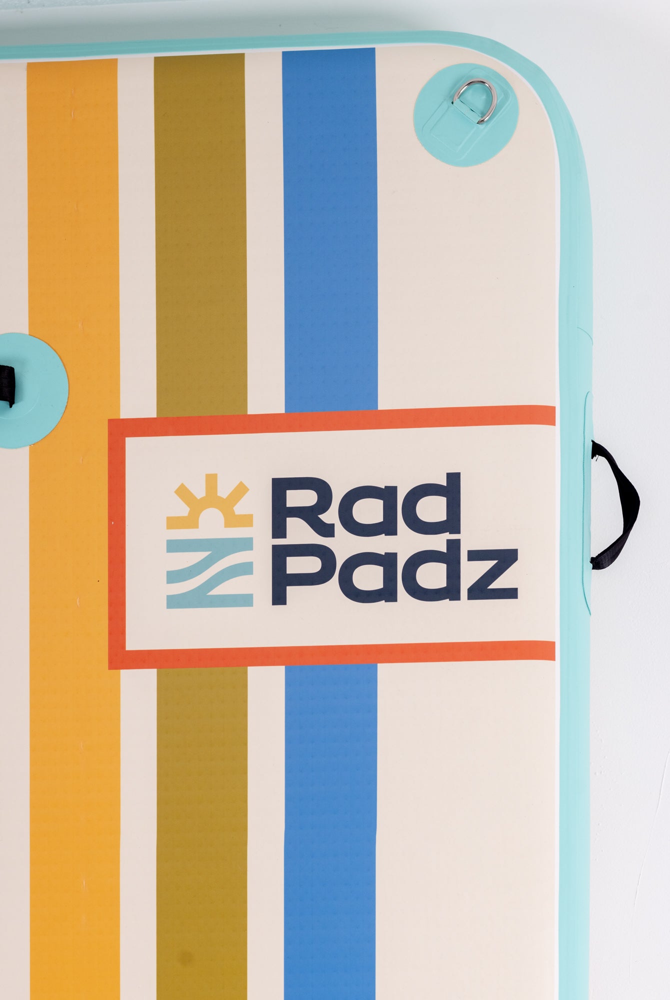 RadPadz® Cannonballer – Retro | 6'x12' Inflatable Dock Platform